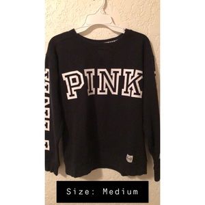 Black “PINK” crewneck